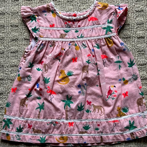 Baby Boden Other - Girls Baby Boden Tropical Jungle Print Dress - 2-3 years